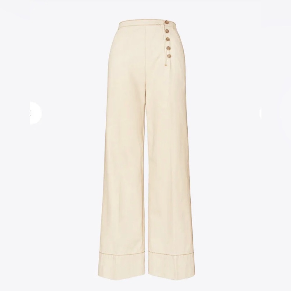 Tory Burch - Twill Button Front Trouser